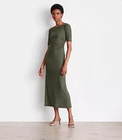 LOFT Versa Mesh Midi Dress