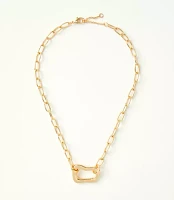 Molded Metal Pendant Necklace