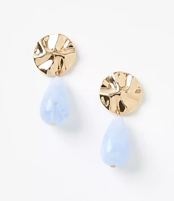 Resin Coin Drop Earrings