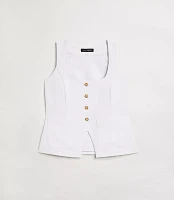 LOFT Versa Crepe Drape Tank Pocket Vest