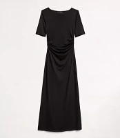 LOFT Versa Stretch Mesh Midi Dress