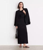 LOFT Versa Stretch Mesh Midi Dress
