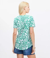 Petite Floral Everyday V-Neck Tee