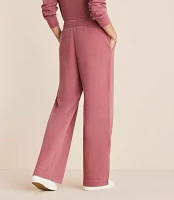 Lou & Grey Washed Cozy Cotton Straight Leg Sweatpants