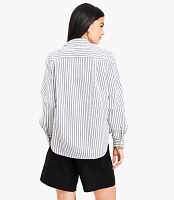 Petite Dobby Everyday Relaxed Pocket Shirt