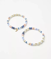 Pearlized Pastel Stretch Bracelet Set