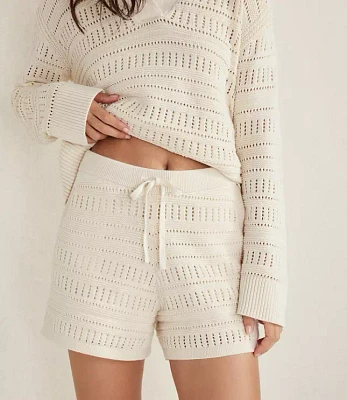 Haven Well Within Organic Cotton Open Stitch Shorts