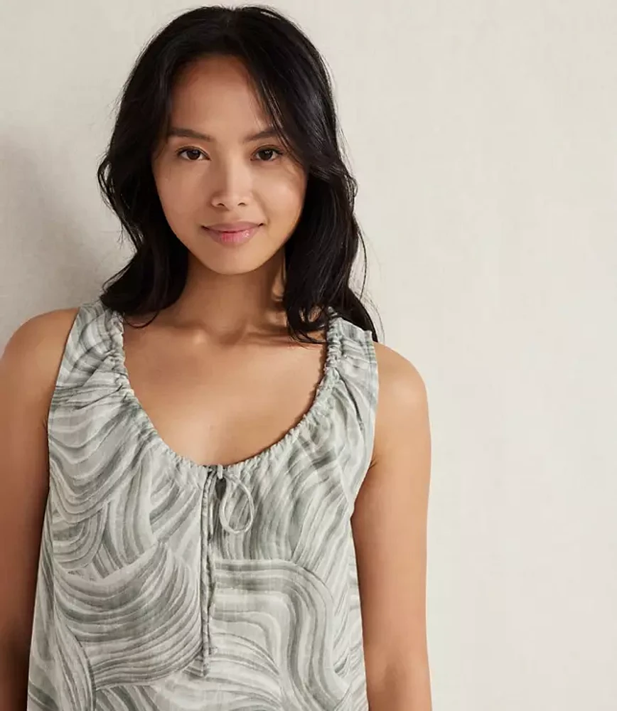 Haven Well Within Organic Cotton Linen Watercolor Sleep Dress