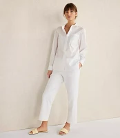 Haven Well Within Organic Cotton Poplin Button Down Top
