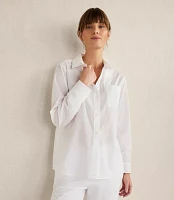 Haven Well Within Organic Cotton Poplin Button Down Top