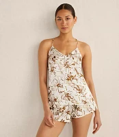 Haven Well Within Washable Silk Tropical Blooms Sleep Shorts