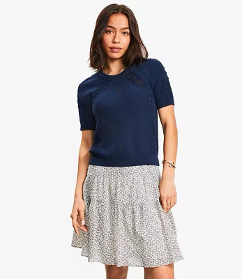 Bobble Raglan Sweater Tee