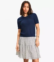 Bobble Raglan Sweater Tee