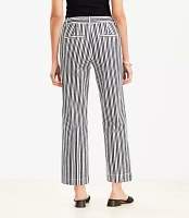 Petite Curvy Palmer Wide Leg Crop Pants in Stripe