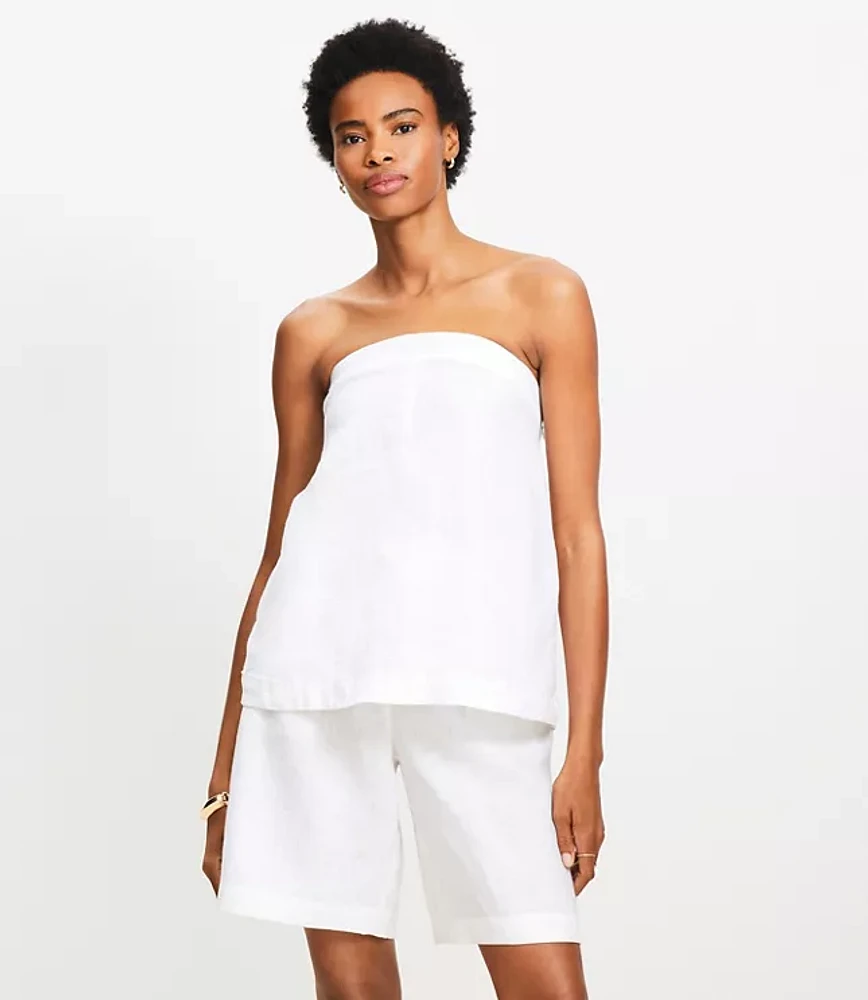 Petite Linen Tube Top