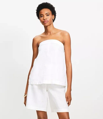 Petite Linen Tube Top