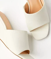 Curved Wedge Mules