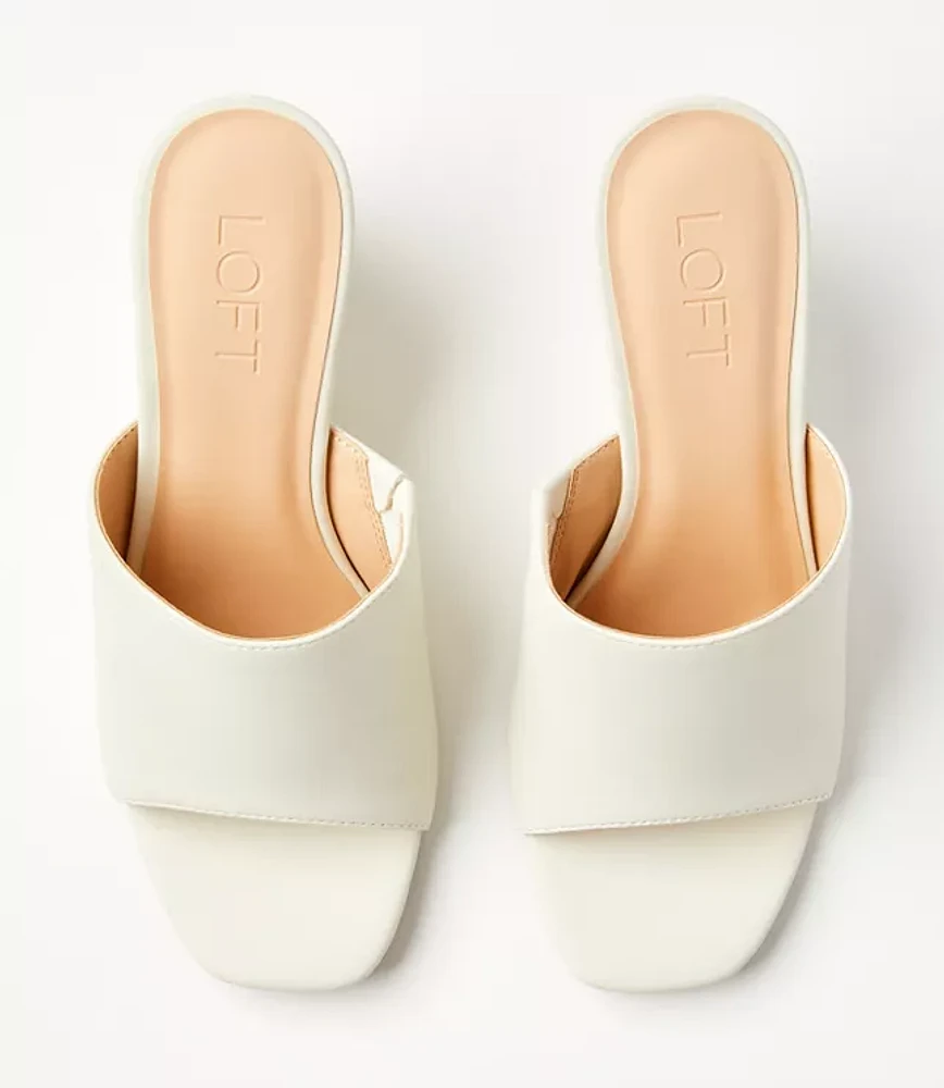 Curved Wedge Mules