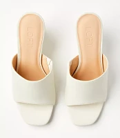 Curved Wedge Mules