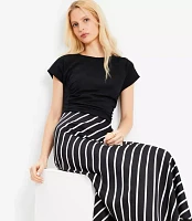 Petite Shirred Tee