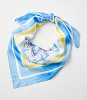 Lemon Silk Square Scarf