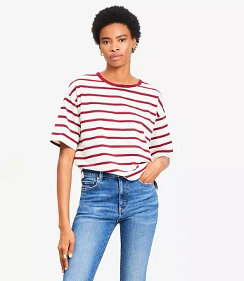 Petite Striped Modern Tee