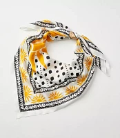 Palm Silk Square Scarf