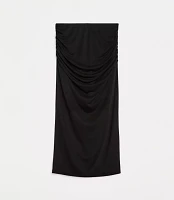 LOFT Versa Mesh Ruched Midi Skirt