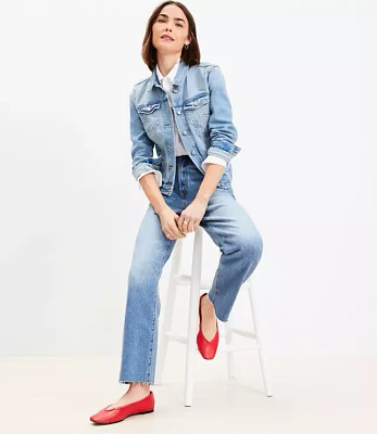 Tall Fresh Cut High Rise Straight Jeans Light Vintage Wash