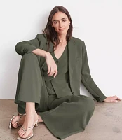LOFT Versa Crepe Drape Relaxed Blazer