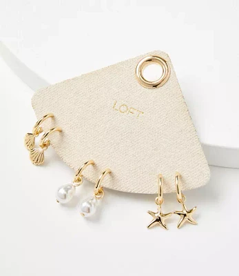 Seaside Hoop Earring Set