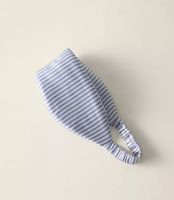 Haven Well Within Striped Washable Silk Puffer Eye Mask