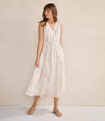 Haven Well Within Cotton Voile Blend Shell Midi Dress