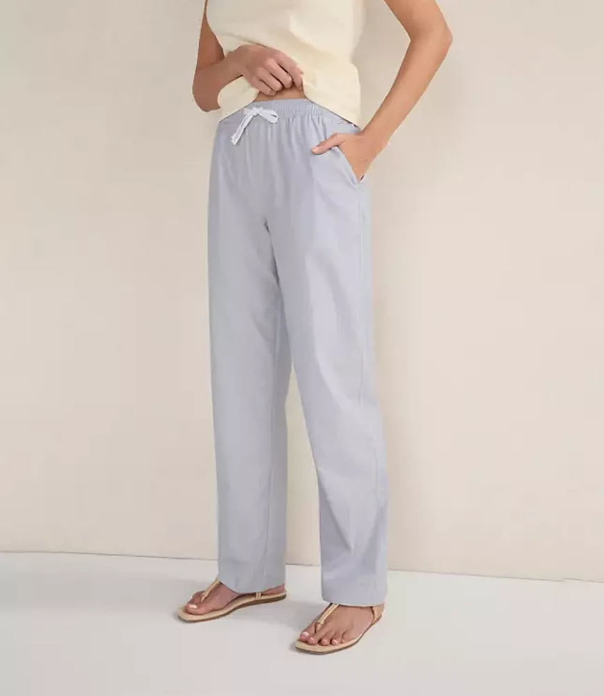Haven Well Within Organic Cotton Poplin Straight Leg Pants