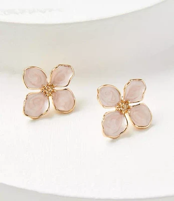Oversized Flower Stud Earrings