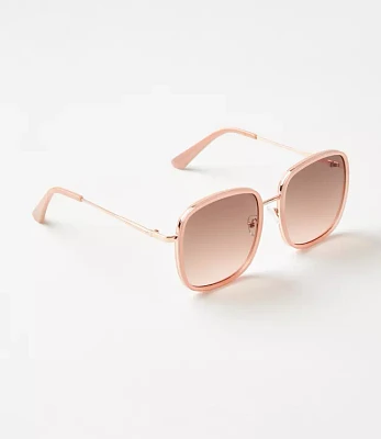 Edged Oversized Square Sunglasses