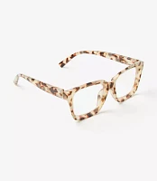 Tortoiseshell Print Square Reading Glasses