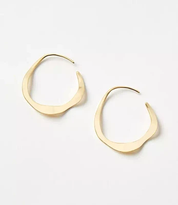 Molded Pull Through Hoop Earrings