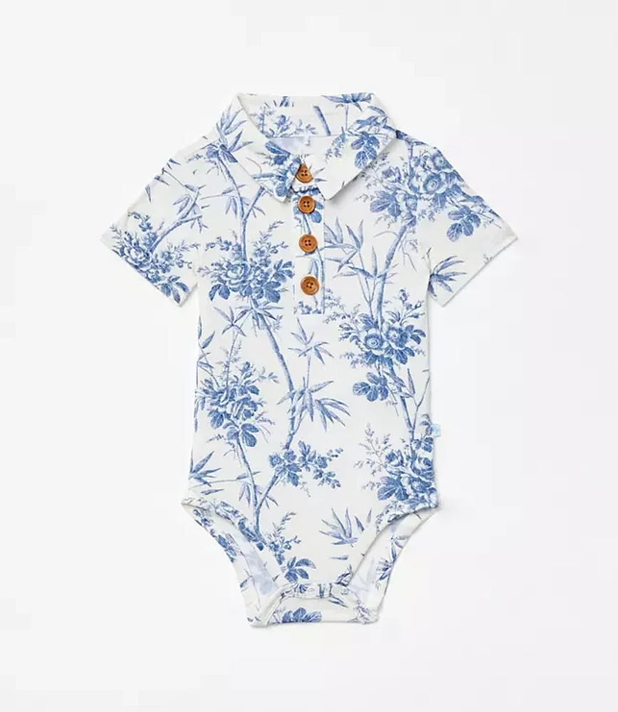 Posh Peanut X LOFT Palm Short Sleeve Collared Bodysuit