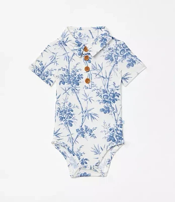 Posh Peanut X LOFT Palm Short Sleeve Collared Bodysuit