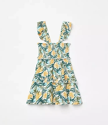 Posh Peanut X LOFT Sunset Smocked Babydoll Dress