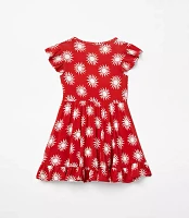 Posh Peanut X LOFT Sunny Cap Sleeve Ruffled Twirl Dress