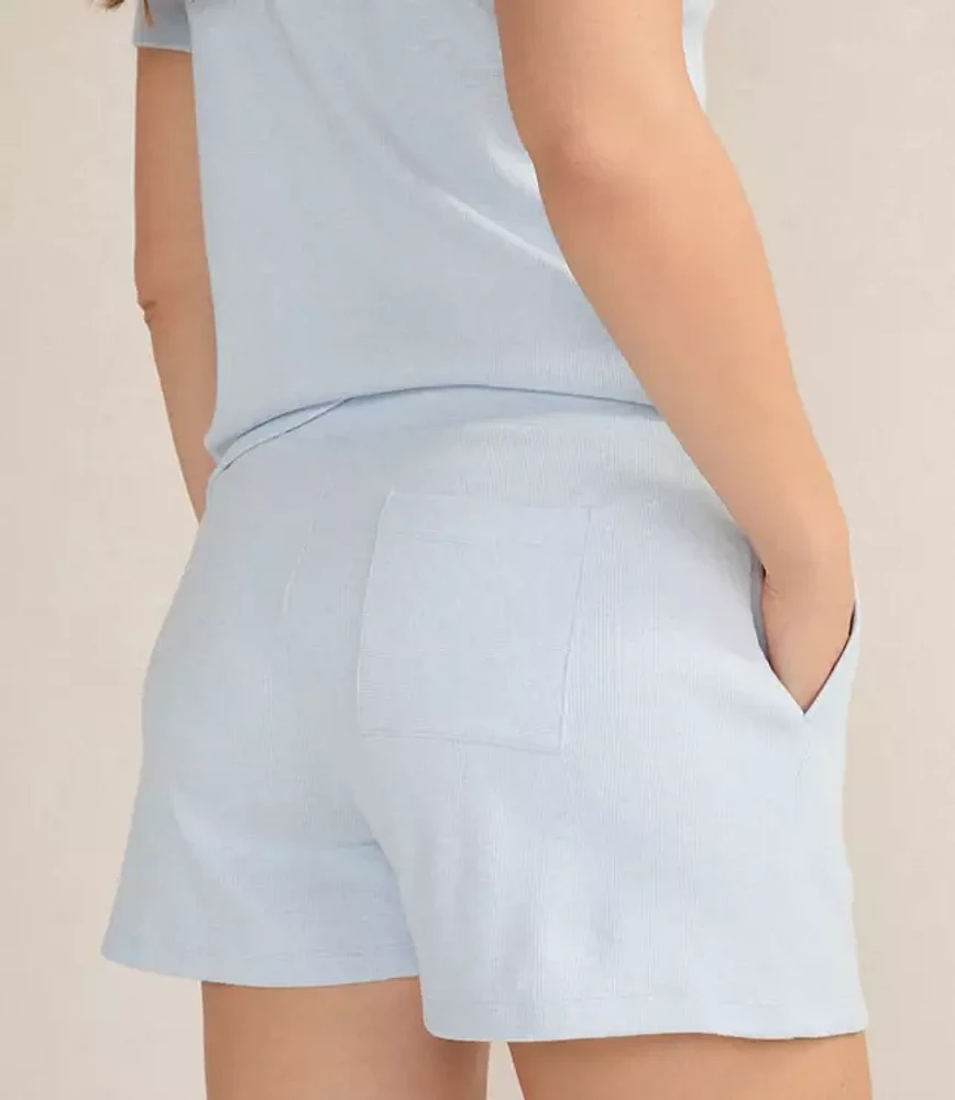 Haven Well Within Organic Cotton Rib Knit Shorts