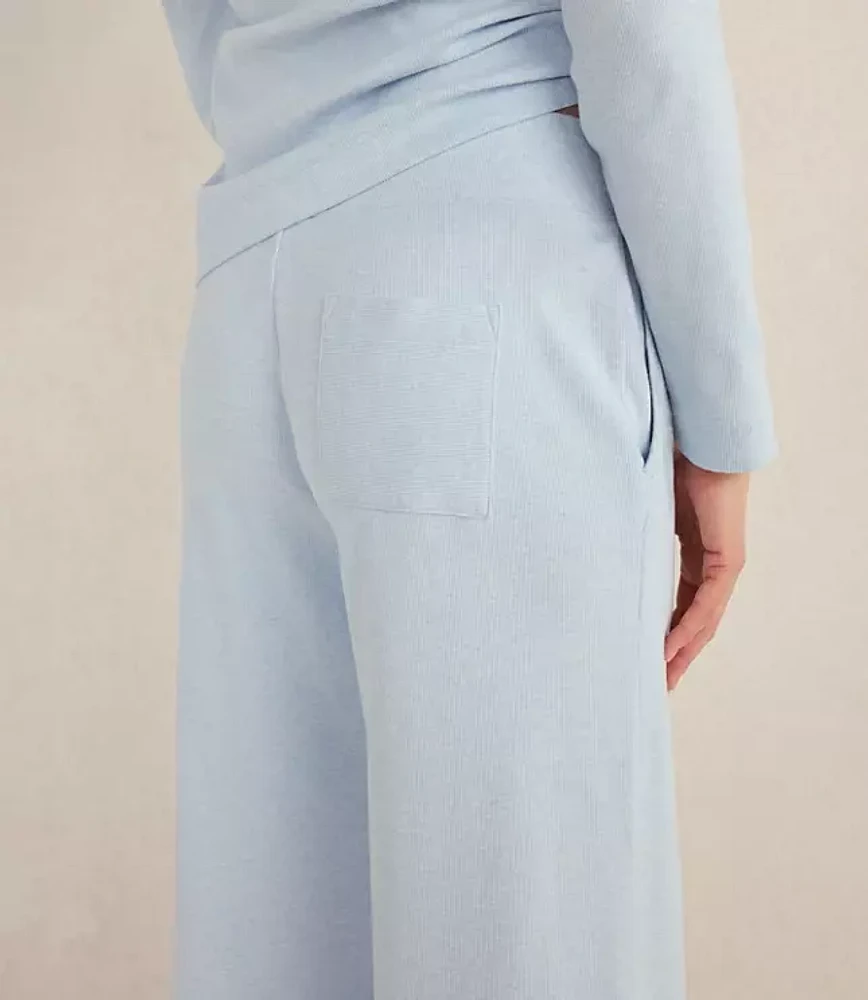 Haven Well Within Organic Cotton Rib Knit Wide Leg Pants
