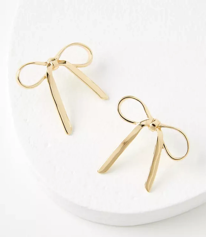 Metal Bow Earrings