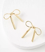 Metal Bow Earrings