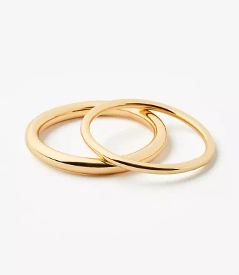 Mixed Metal Bangle Set