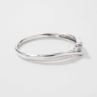 Diamond Celebration Ring 10K White Gold (0.04ct tw)
