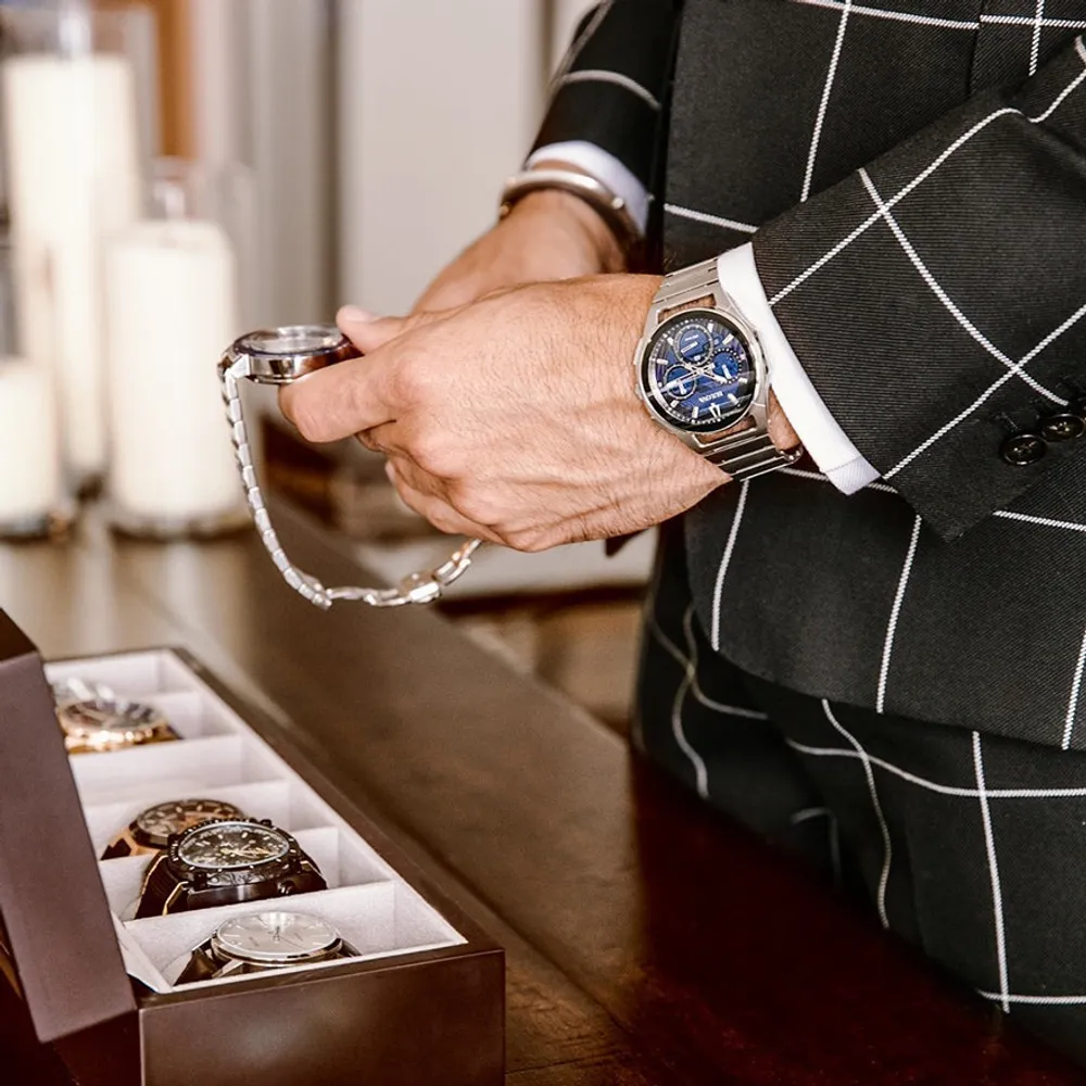 Bulova Curv Blue Dial Chronograph | 96A205