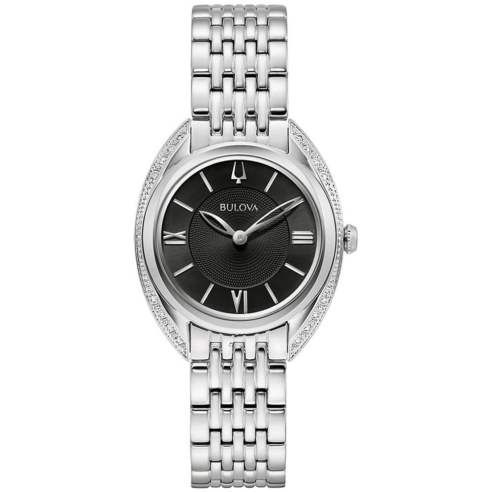 Bulova Classic 30mm Black Dial Watch | 96R252